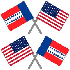 トゥアモトゥ諸島とアメリカの旗