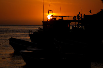 Fototapeta premium Sunset in the beach