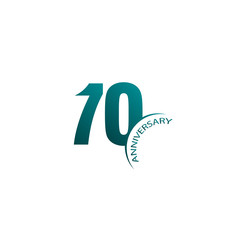 70 Years Anniversary Celebration Vector Template Design Illustration