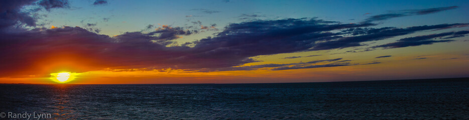 Sunset over sound