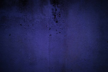 Navy Blue Grunge Concrete Wall Texture Background.