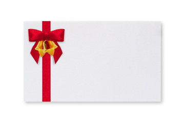 Paper Card & Red Bow
