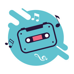 music sound flat design style