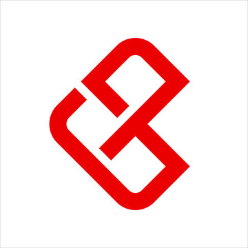 Letter G and P. Vector logo.