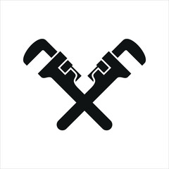 Vector Plumbing company logo. Wrench icon. - 285736965