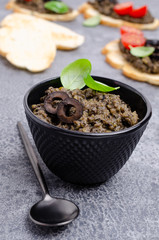 Traditional black tapenade