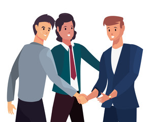 handshake icon flat design image