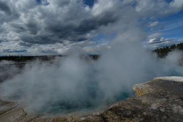 Grand Prismatic View from Boardwalk