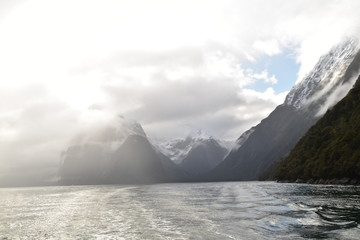 Fototapeta na wymiar Milford Sound in New Zealand