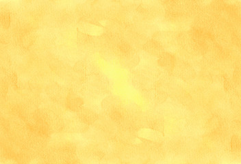 Abstract hand painted autumn orange watercolor background.