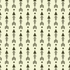 Fototapeta na wymiar vintage ethnic arrows seamless pattern design for background, wallpaper, clothing, wrapping paper, fabric