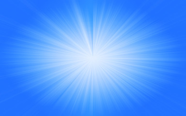 Obraz premium Illustration of blue light shining on bright background, Abstract cartoon style.