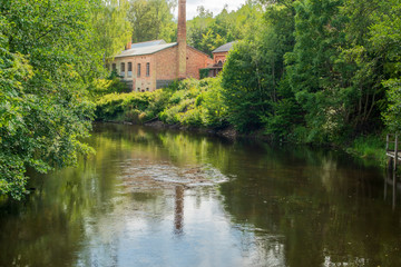 Obraz premium house on the river
