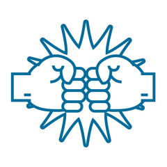 handshake icon flat design image
