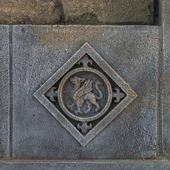 Decoration element with dragon