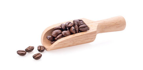 Coffee Beans on white background.