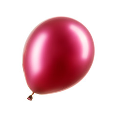 Single deep pink helium balloon, element of decorations