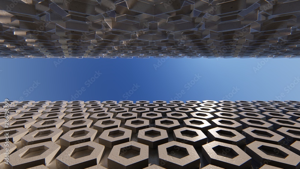 Poster abstrack background 3d model rendering