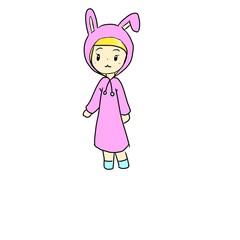 little girl in pink dress