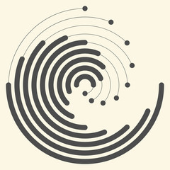 Modern Geometric Background. Vector Creative Logo