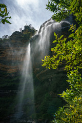 Obraz premium beautiful waterfalls, wentworth falls, blue mountains, australia 3