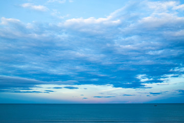Obraz premium Blue sky background with White fluffy clouds texture, Abstract natural