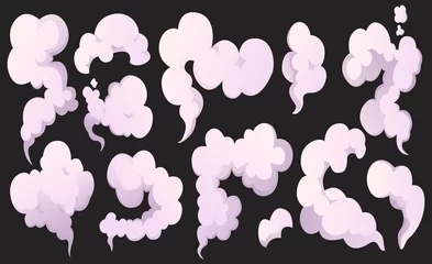 Fototapete Vector smoke set special effects template. © SERHII