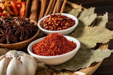 A spicy Chinese cooking spice used in a Chinese dish
