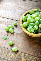 gooseberry crop on the table