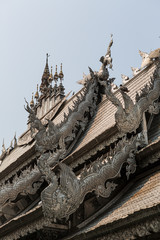 Wat Sri Suphan Temple, known as the Silver Temple, in Chiang Mai. Was built and decorated by silver handicraftsmen in 12 years.