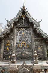 Wat Sri Suphan Temple, known as the Silver Temple, in Chiang Mai. Was built and decorated by silver handicraftsmen in 12 years.
