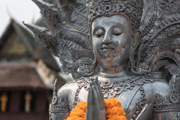 Wat Sri Suphan Temple, known as the Silver Temple, in Chiang Mai. Was built and decorated by silver handicraftsmen in 12 years.