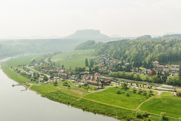 Fototapeta na wymiar Germany, provincial town on Elbe river