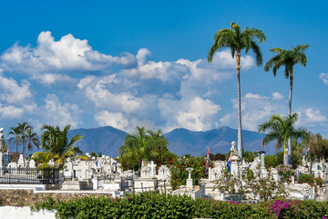 The main cemetery of Santiago de Cuba. Santa Ifigenia cemetery.