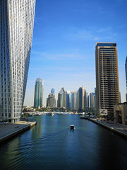 Skyscrapers in Dubai Marina skyline
