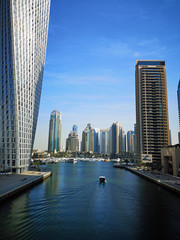 Fototapeta premium Skyscrapers in Dubai Marina skyline