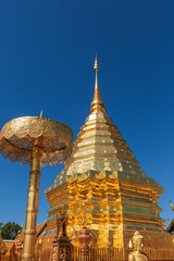 Wat Phra That Doi Suthep, the temple in Chiang Mai, Popular historical temple in Thailand.