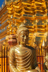 Wat Phra That Doi Suthep, the temple in Chiang Mai, Popular historical temple in Thailand.