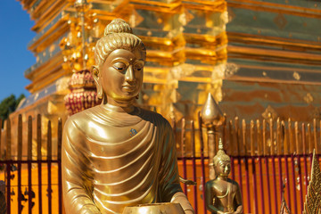 Wat Phra That Doi Suthep, the temple in Chiang Mai, Popular historical temple in Thailand.