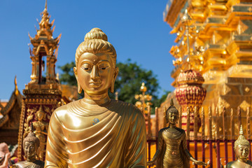 Wat Phra That Doi Suthep, the temple in Chiang Mai, Popular historical temple in Thailand.