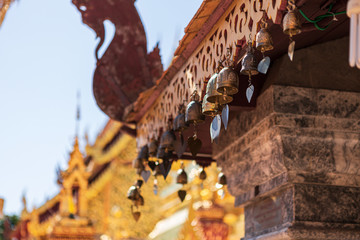 Wat Phra That Doi Suthep, the temple in Chiang Mai, Popular historical temple in Thailand.