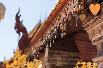 Wat Phra That Doi Suthep, the temple in Chiang Mai, Popular historical temple in Thailand.