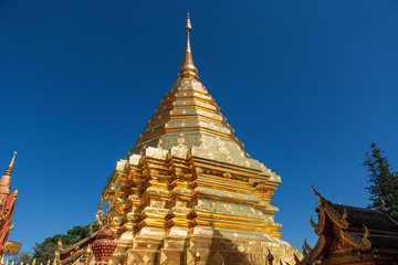 Fototapeta premium Wat Phra That Doi Suthep, the temple in Chiang Mai, Popular historical temple in Thailand.