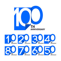 100 th Anniversary Celebration Your Company Vector Template Design Illustration