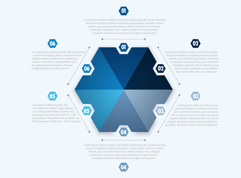 Circle chart design, modern template for creating infographics, presentations, reports, visualizations.  Workflow layout, banner, flow chart, infographic. Vector illustration
