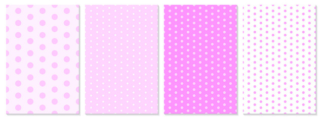 Polka dot pattern vector. Baby background.