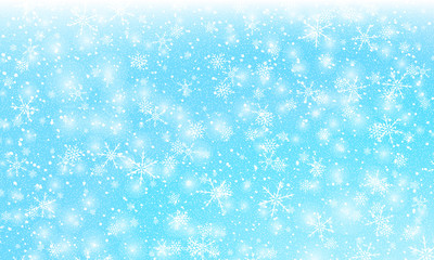 Falling snow background. Vector illustration