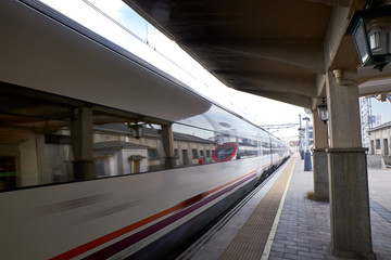 view of a small train station