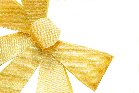 Carta, laso dorado, decoraciones, aislado, fondo blanco, fiesta, imbitacion, tarjeta, sinta, regalo, navidad,