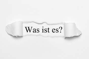 Fototapeta premium Was ist es?